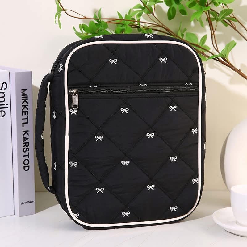 ✨ Quilted Bow Printed Bible Cover Bag ✨