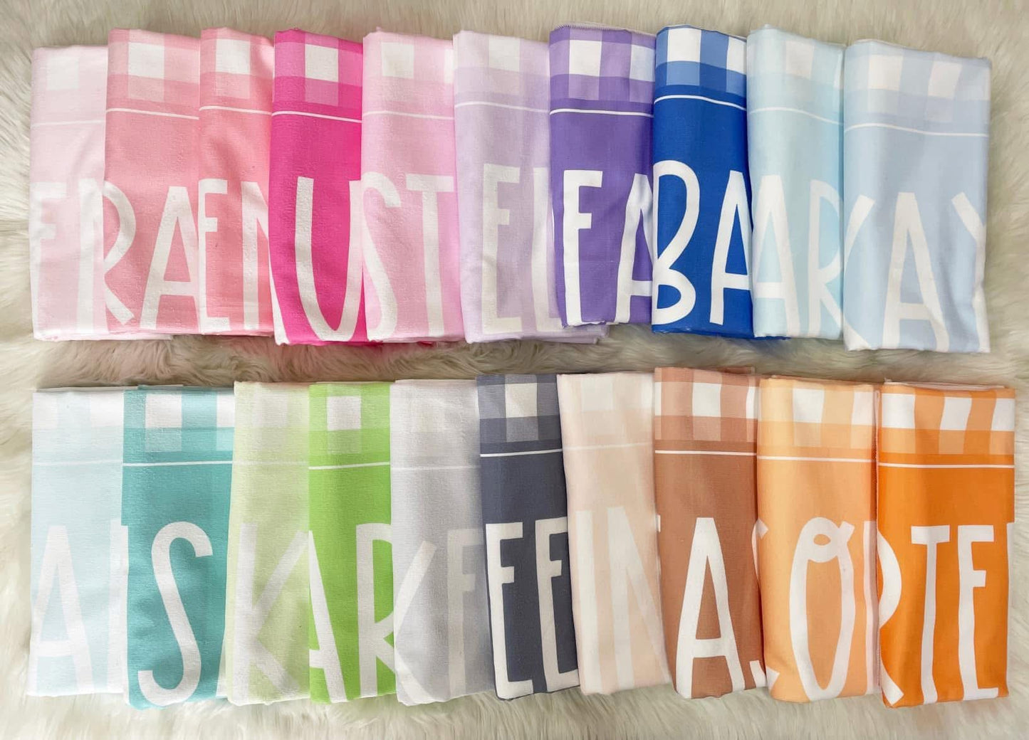 Custom Gingham Beach Towel 🏖️