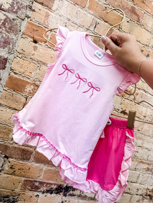 Coquette Embroidered Set