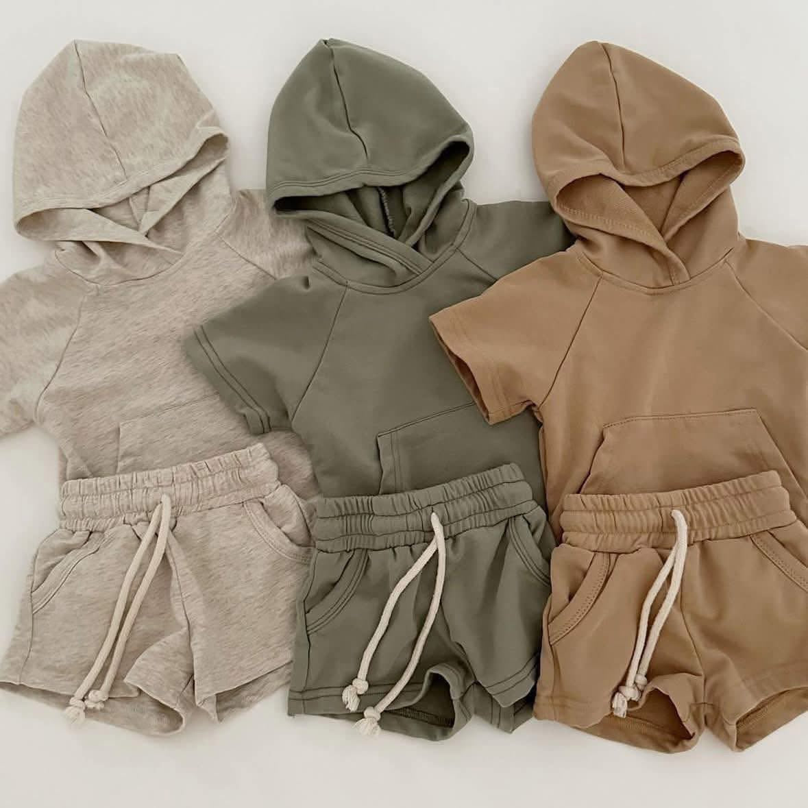 ✨ KIDS HOODED TEE + SHORTS SET ✨