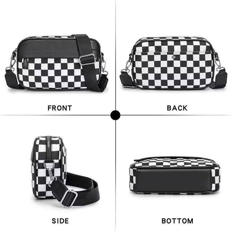 ✨ Contrast Color Checkered Crossbody ✨