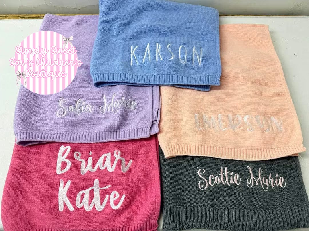🧸🧶 𝐏𝐄𝐑𝐒𝐎𝐍𝐀𝐋𝐈𝐙𝐄𝐃 𝐊𝐍𝐈𝐓𝐓𝐄𝐃 𝐁𝐀𝐁𝐘 𝐁𝐋𝐀𝐍𝐊𝐄𝐓𝐒 🧶🧸