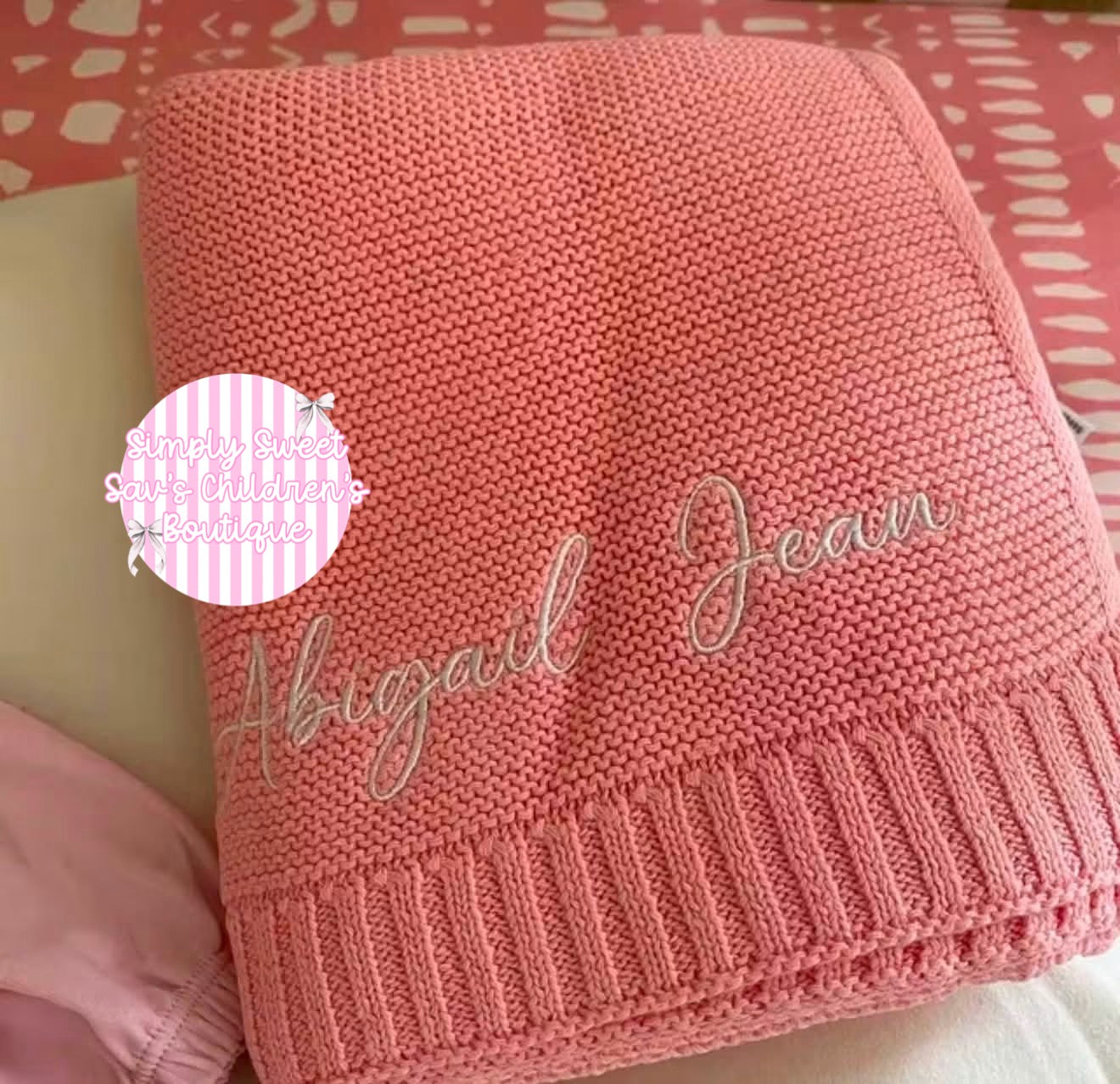 🧸🧶 𝐏𝐄𝐑𝐒𝐎𝐍𝐀𝐋𝐈𝐙𝐄𝐃 𝐊𝐍𝐈𝐓𝐓𝐄𝐃 𝐁𝐀𝐁𝐘 𝐁𝐋𝐀𝐍𝐊𝐄𝐓𝐒 🧶🧸