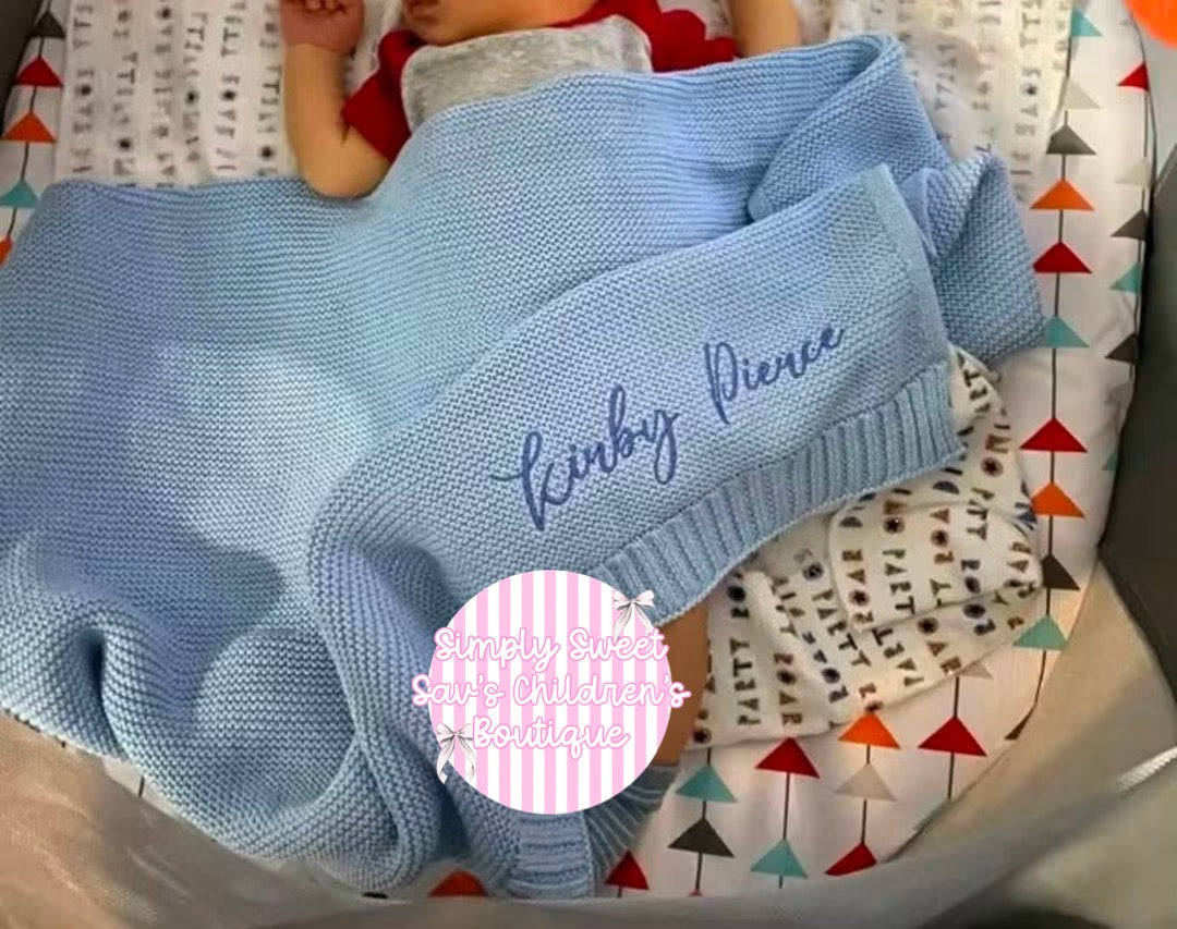 🧸🧶 𝐏𝐄𝐑𝐒𝐎𝐍𝐀𝐋𝐈𝐙𝐄𝐃 𝐊𝐍𝐈𝐓𝐓𝐄𝐃 𝐁𝐀𝐁𝐘 𝐁𝐋𝐀𝐍𝐊𝐄𝐓𝐒 🧶🧸