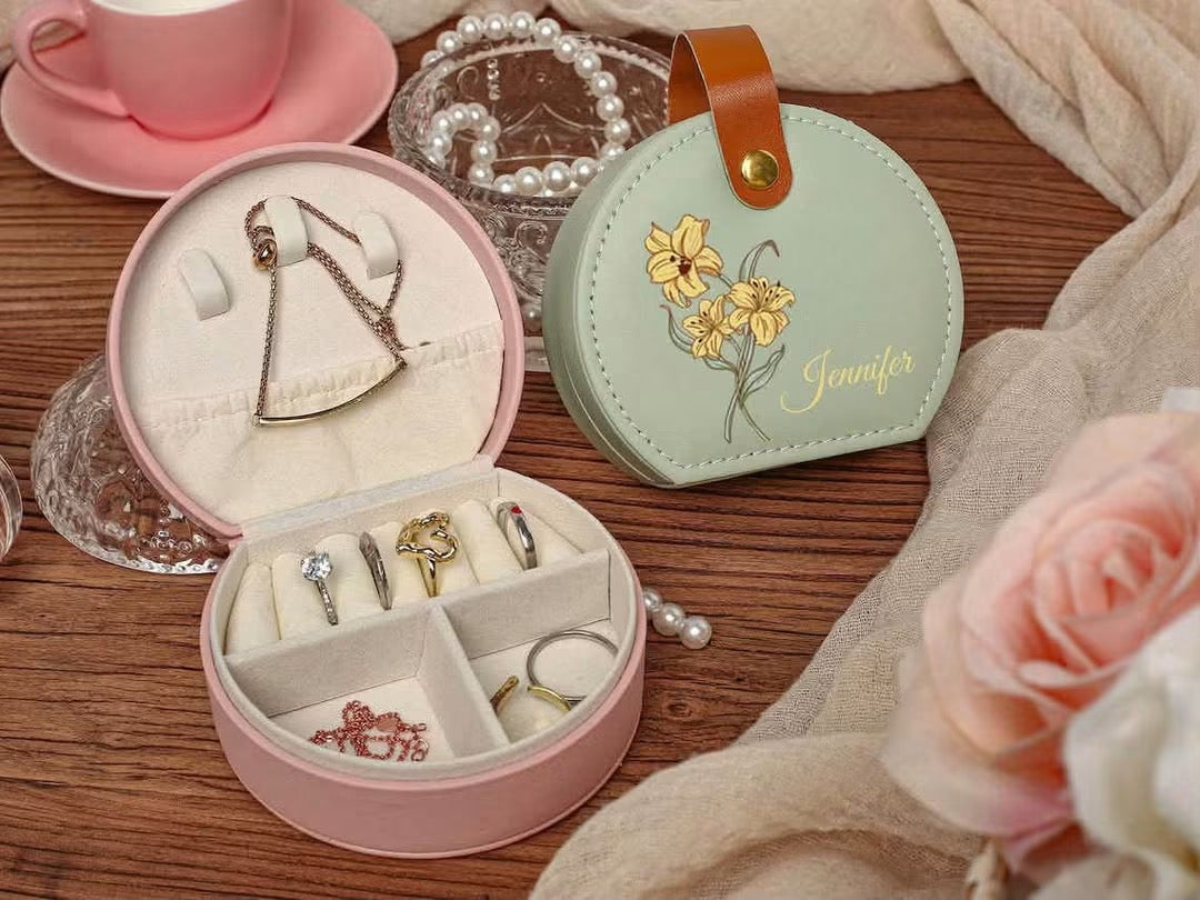 🌸💍 𝐏𝐄𝐑𝐒𝐎𝐍𝐀𝐋𝐈𝐙𝐄𝐃 𝐁𝐈𝐑𝐓𝐇 𝐅𝐋𝐎𝐖𝐄𝐑 𝐉𝐄𝐖𝐄𝐋𝐑𝐘 𝐁𝐎𝐗 💍🌸
