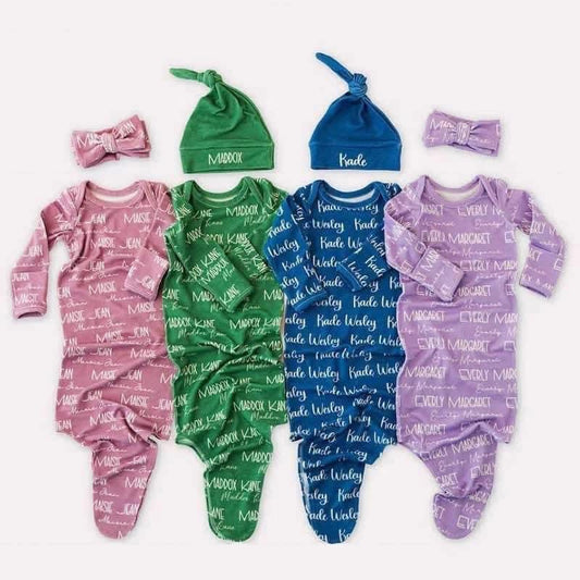 Snuggle Me Softly Personalized Baby Gown